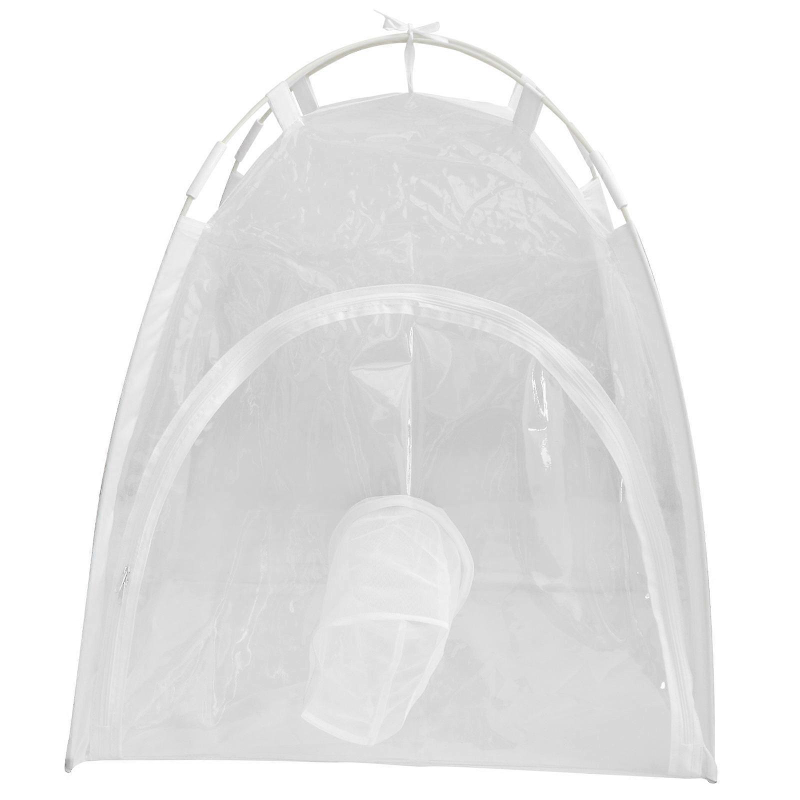 Durable Breeding Observation Cage Cage for Protection 2Pcs White