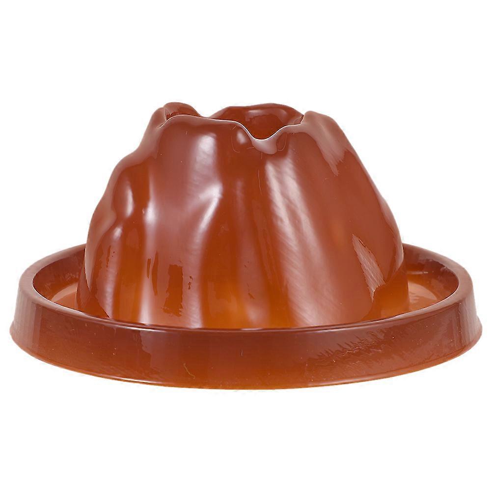 Light Brown Volcano Toy Plastic Model for Educational Science Kit