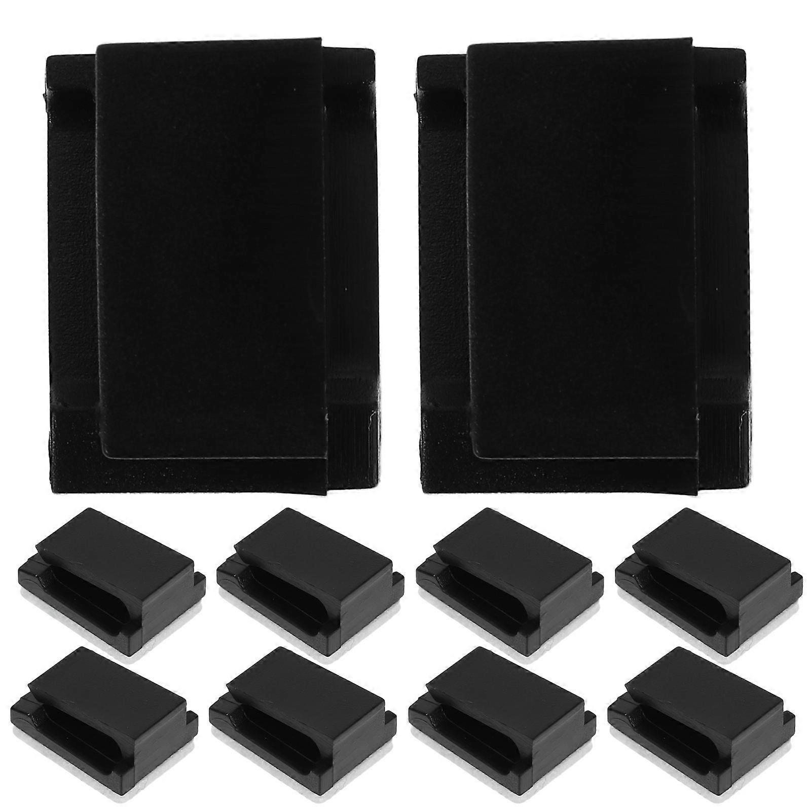 Cable Clip Adhesive Wire Holder for Fixing Cables 60Pcs Black