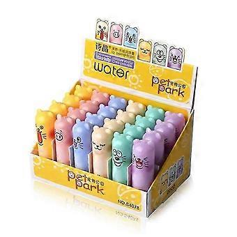Hidratante Sabor de Frutas Incolor Cartoon Lip Balm Natural Planta Lip Gloss