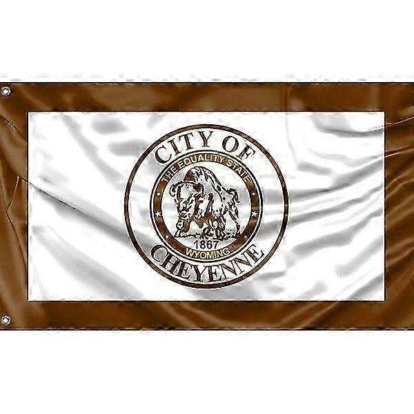 Cheyenne Flag Wyoming Usa Pattern 855