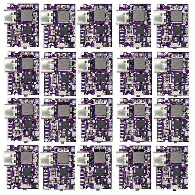 20pcs USB TypeC Charging Module 5V to 4.2V DCDC Converter Board for Lithium Battery Fast Charging