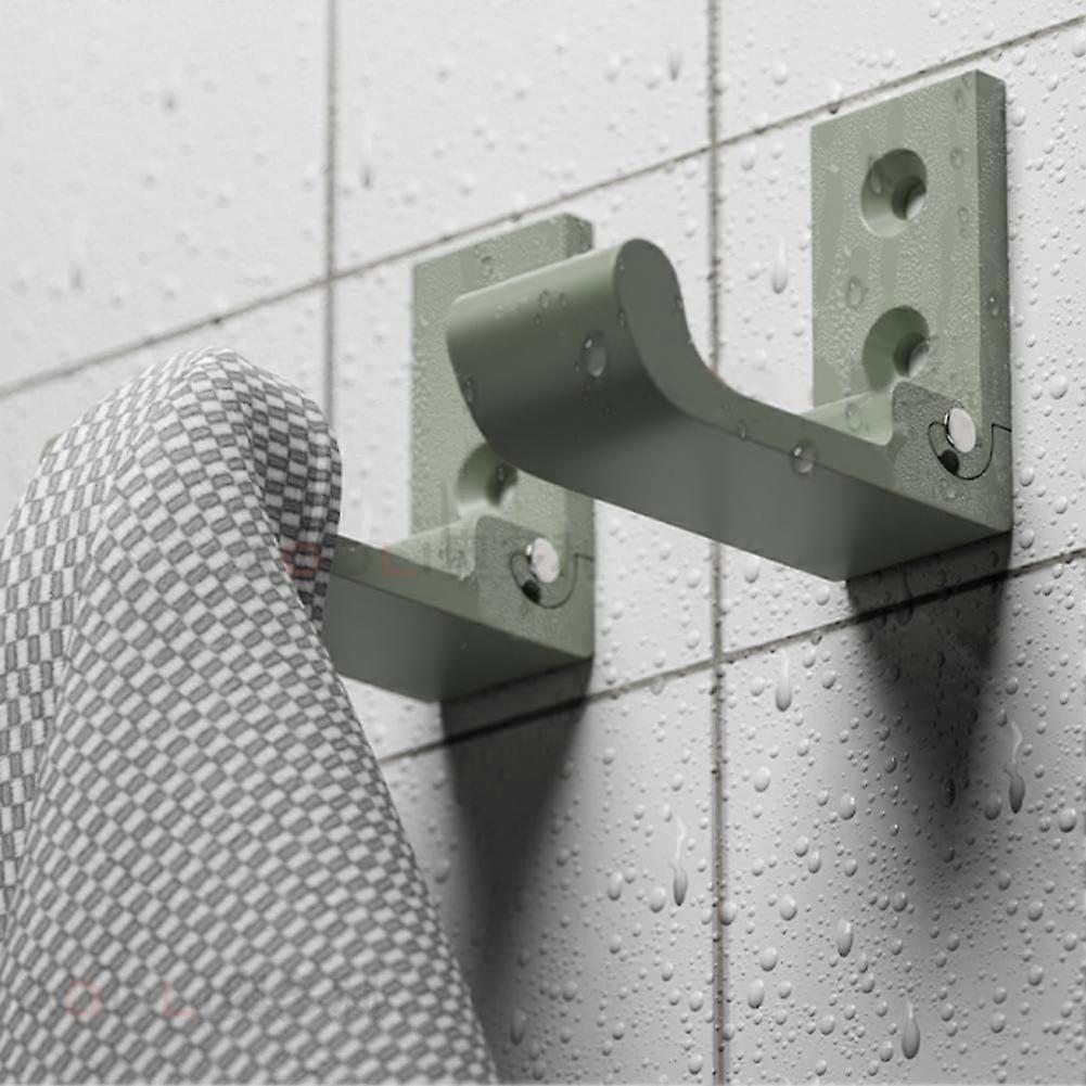4PCS SpaceSaving Foldable Wall Hooks Heavy Duty Aluminum Waterproof RustResistant Green