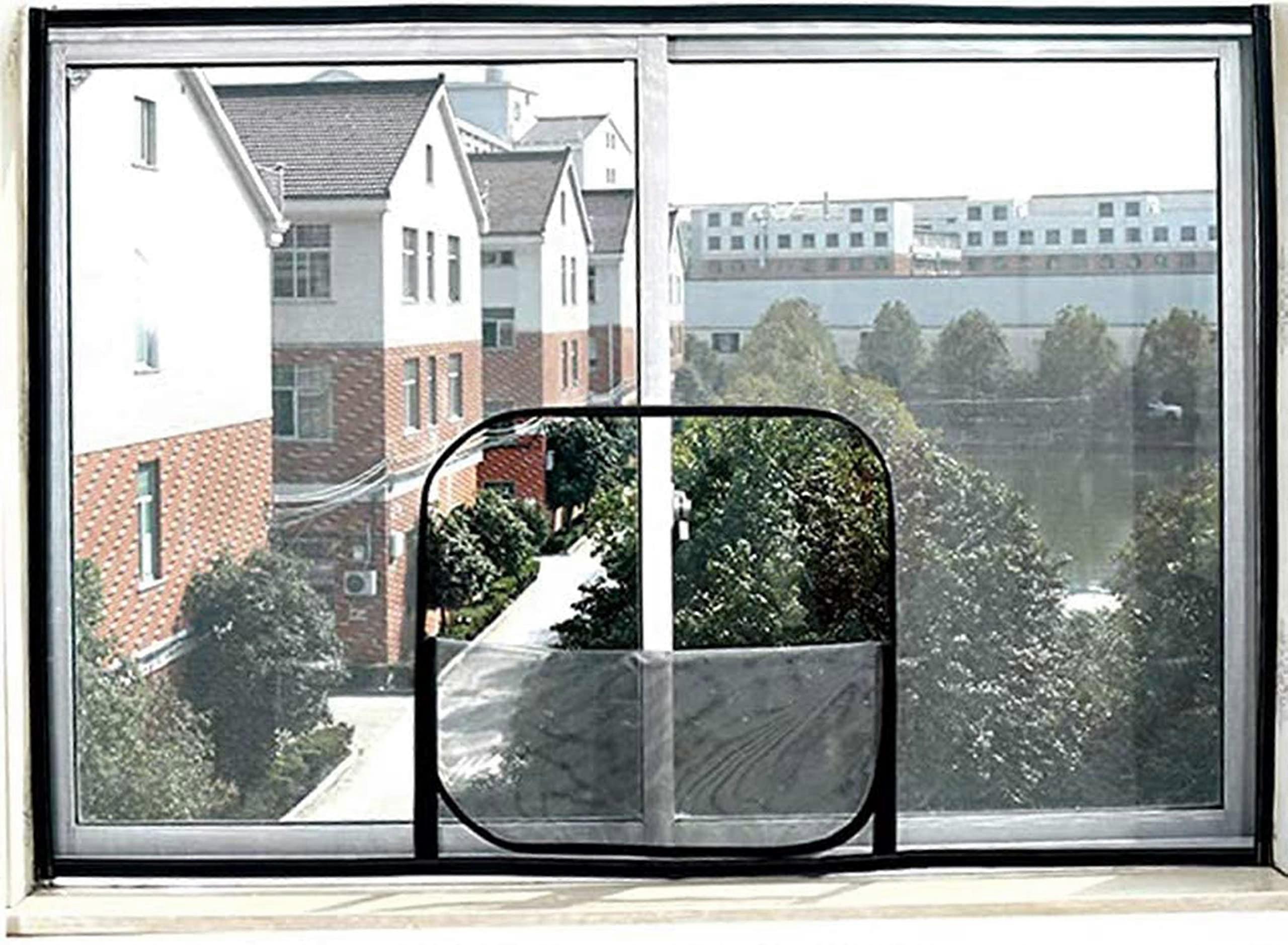 Cat Window Screen with Zipper, TearResistant Polyester Mesh Cat Safety Net, Breathable FullView Design