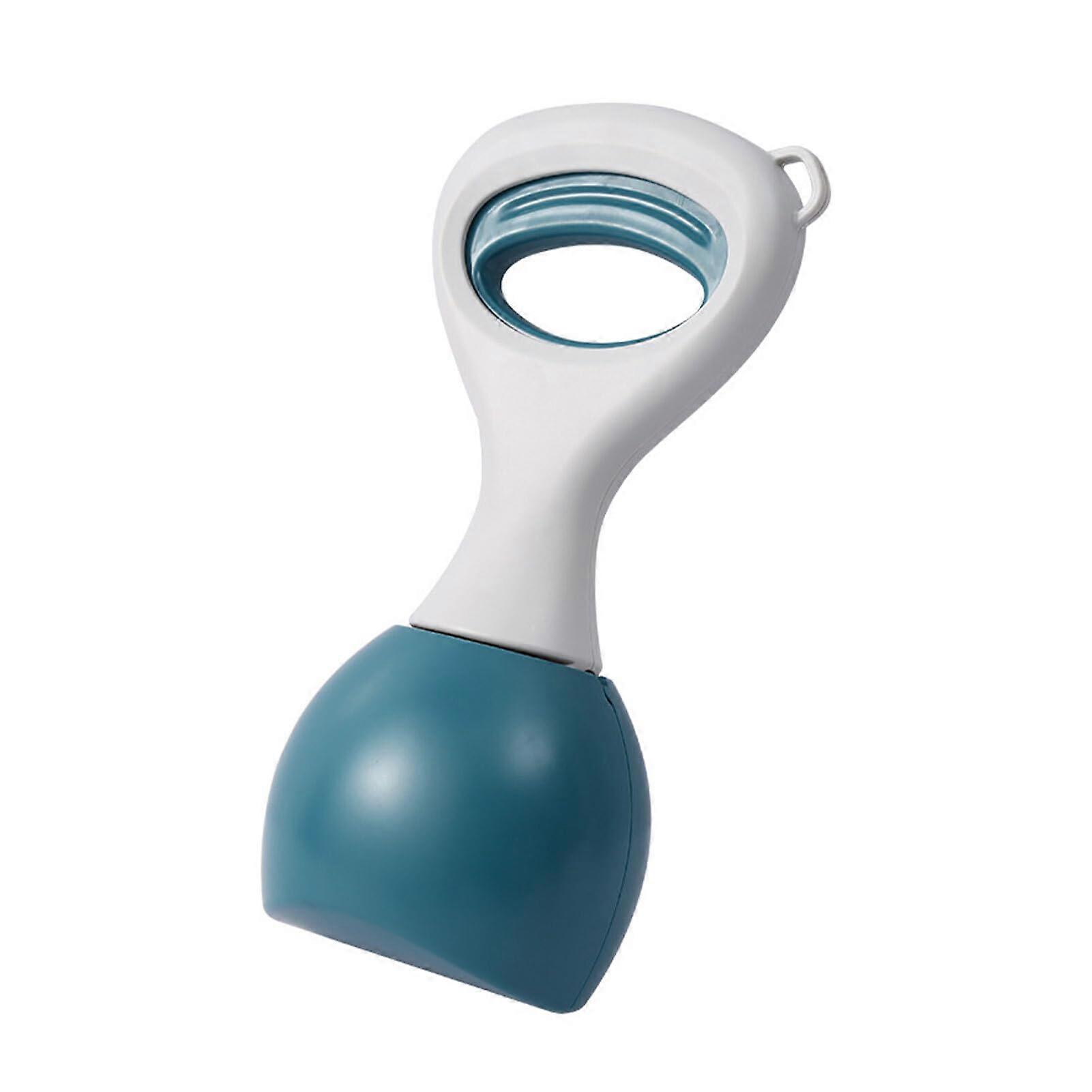 Dog Poop Scooper with Long Handle, Powerful Sawtooth Grip, Large Capacity, ABS Green