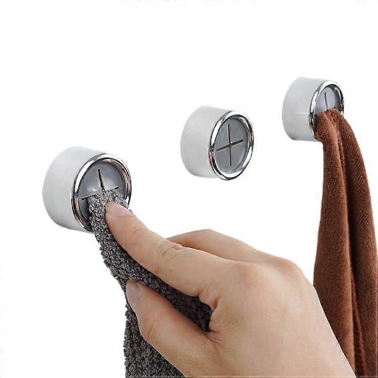 3PCS Self Adhesive Towel Holder Hooks with Secure Grip, Wall Mounted for Kitchen Bathroom Use