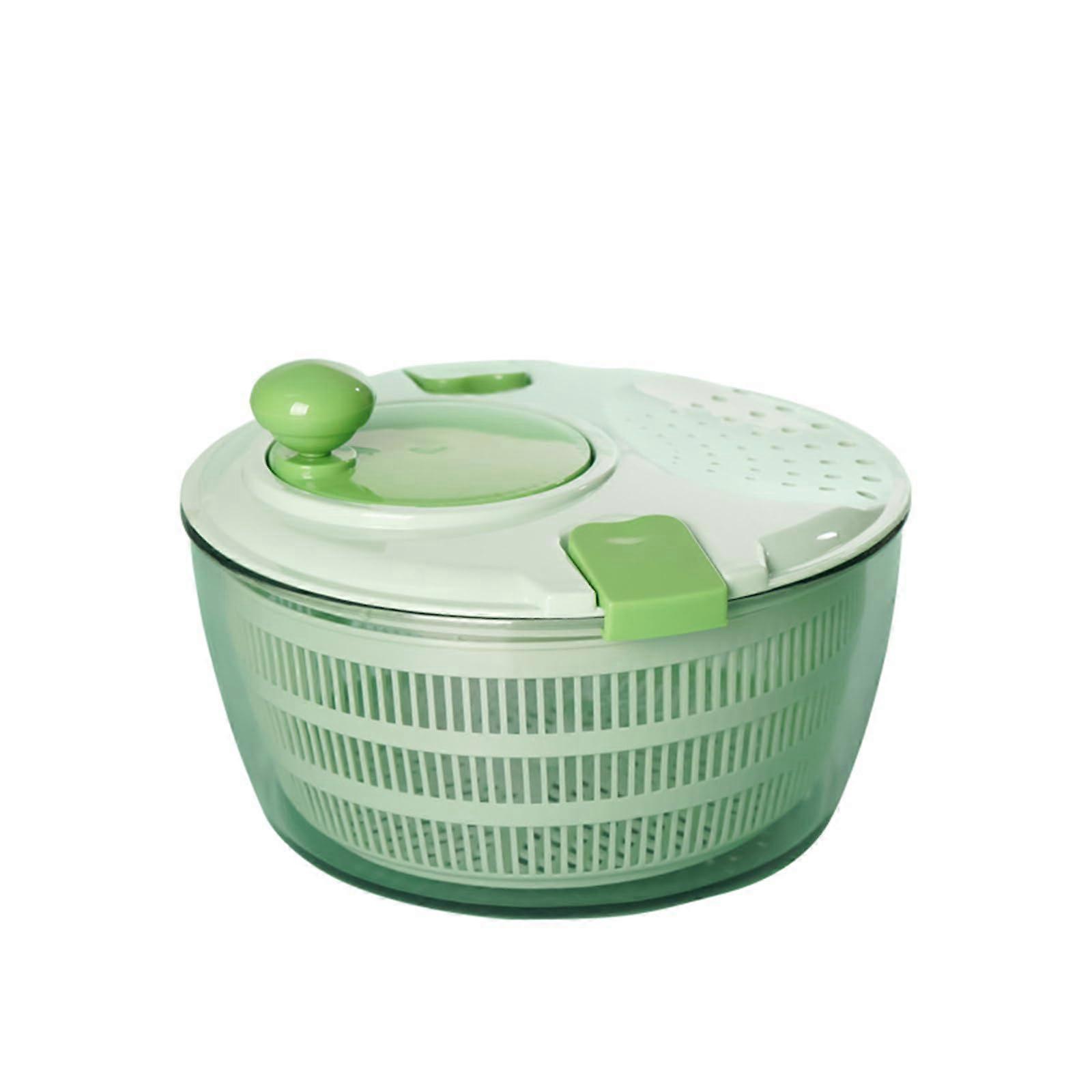 Large Capacity Salad Spinner and Vegetable Dryer with Drain, Easy Clean, Fast Drying for Kitchen Use
