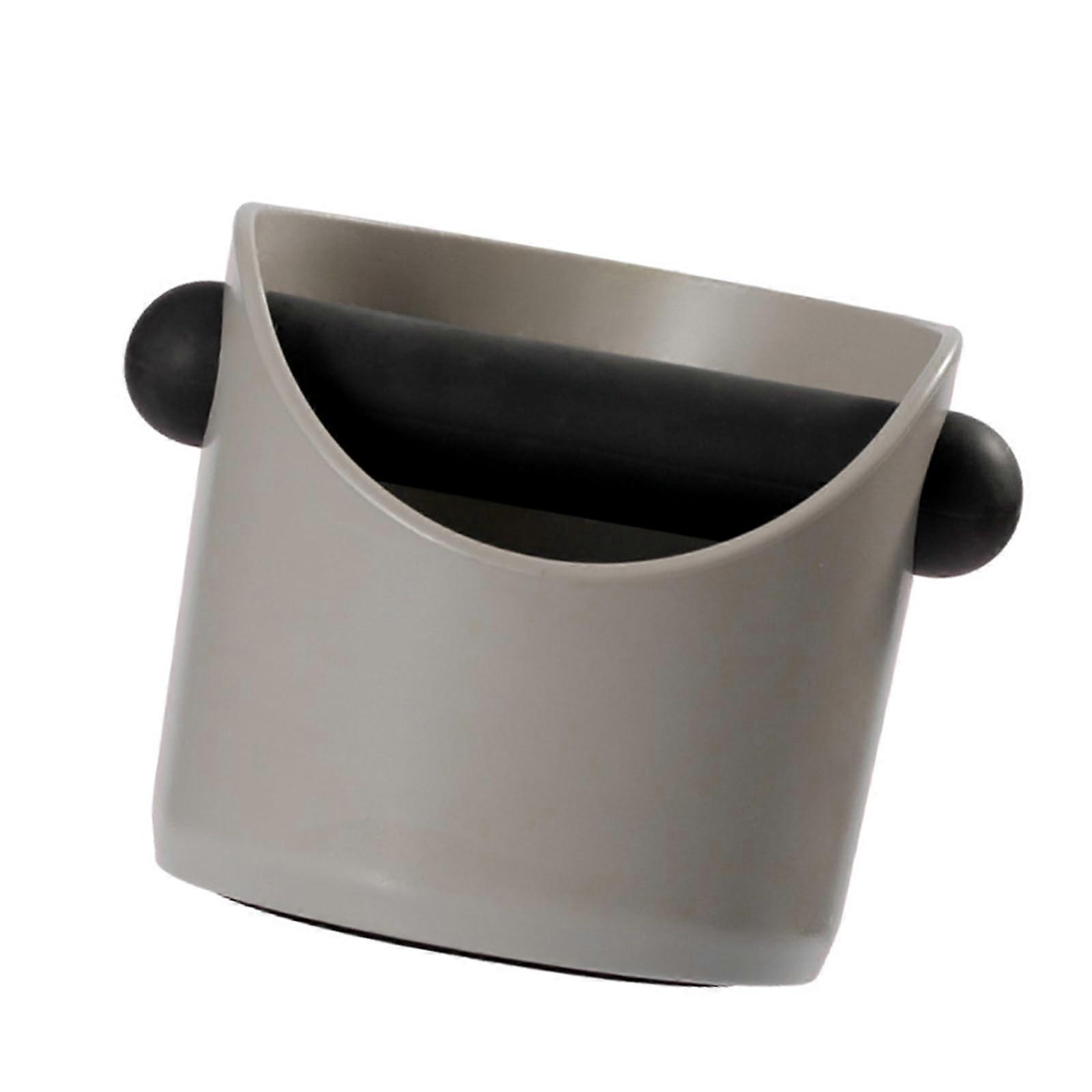 Small Round Trash Can for Home and Office, Compact SpaceSaving Mini ABS Waste Bin, Grey