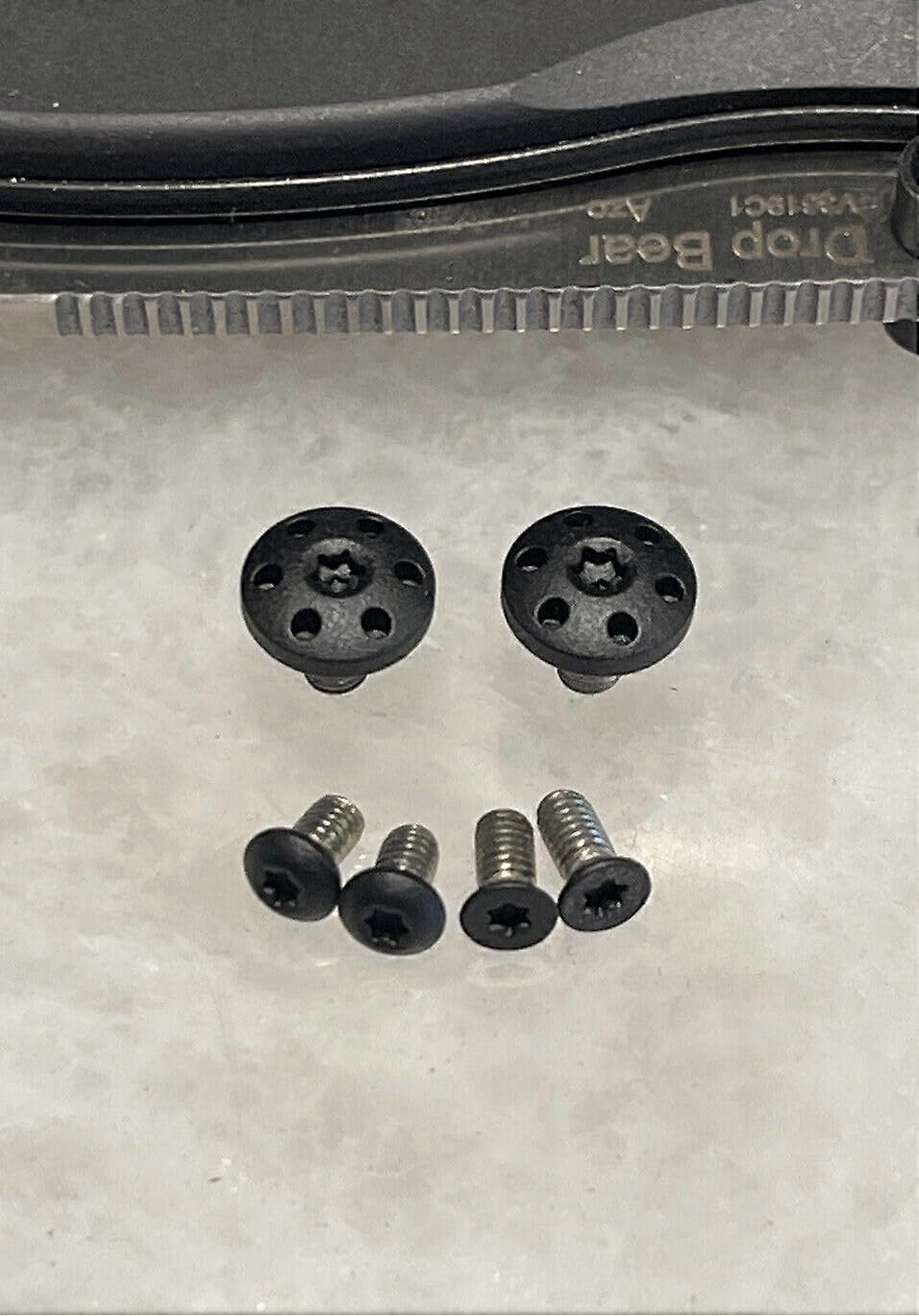 Black Stainless Knife Handle Screws Torx Pivot Set for Kizer Drop Bear Clip and Scale