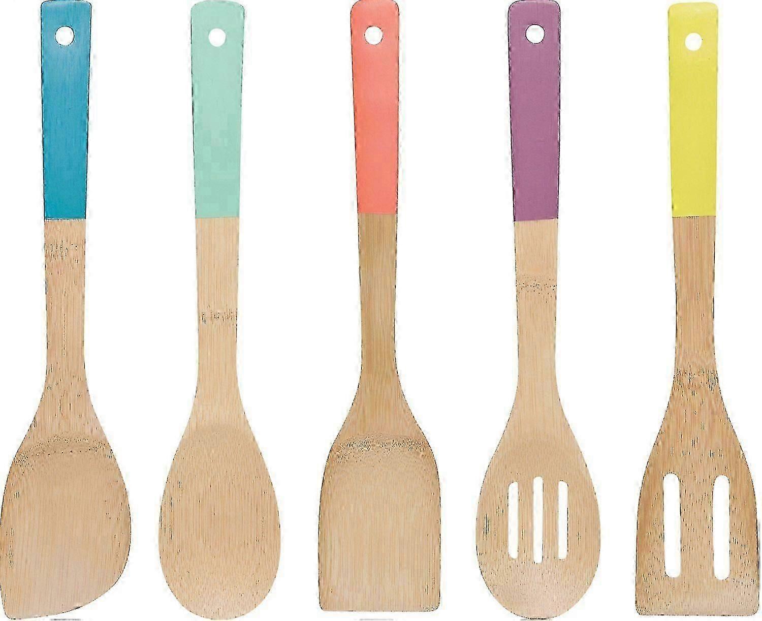 5 sets bamboo utensils for dining