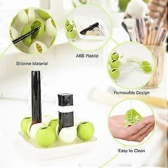 Makeup Storage Lipstick Storage with 9 Slots, Makeup Brush Lip Gloss Case, Creatives Silicone Pen Holder Lipstick Holder