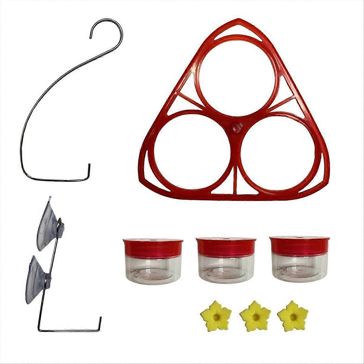 bird Feeder, Strong Suction Cup with 3 Feeding Ports