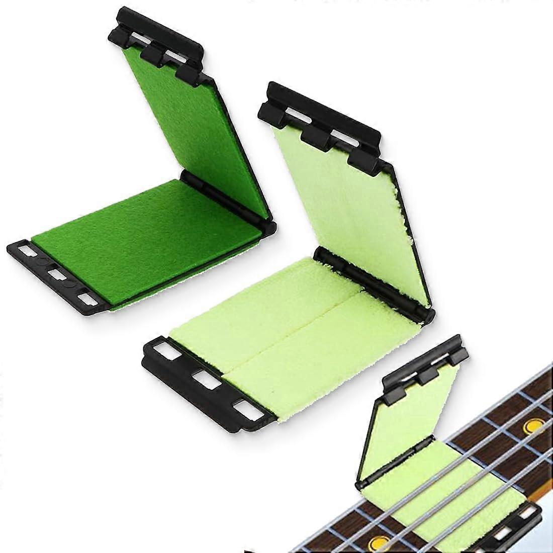 Guitar String Cleaner Kit with Dual Pad Microfiber Cloth, 360° Cleaning for String and Fretboard