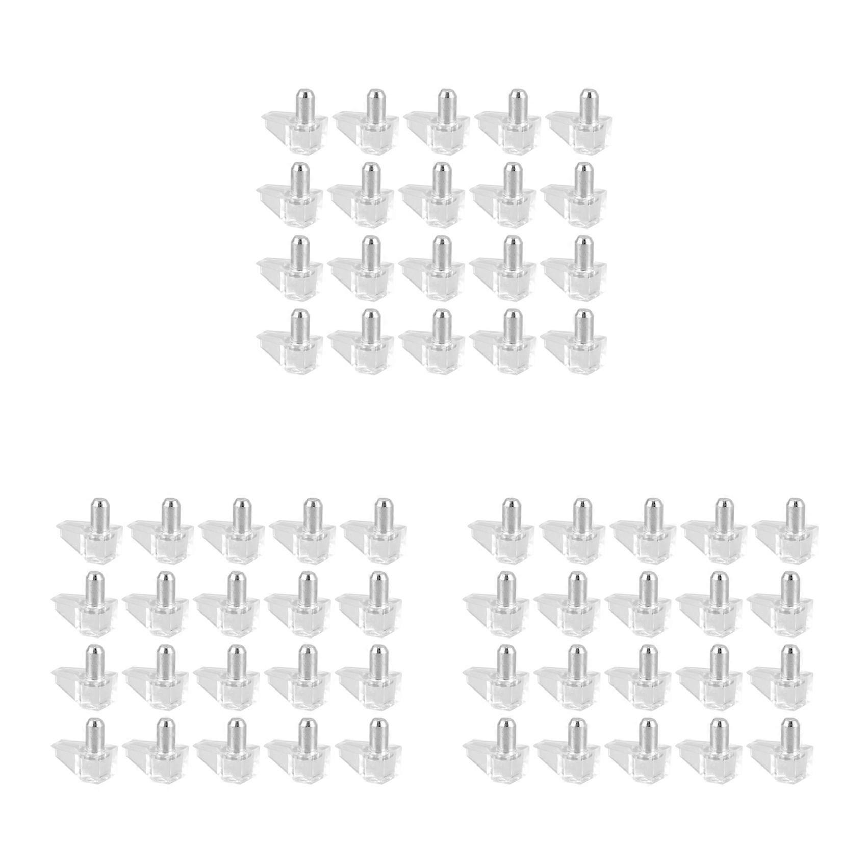 5 mm Pin Shelf Support Shelf Studs Strong Support 60 Pcs, Transparent