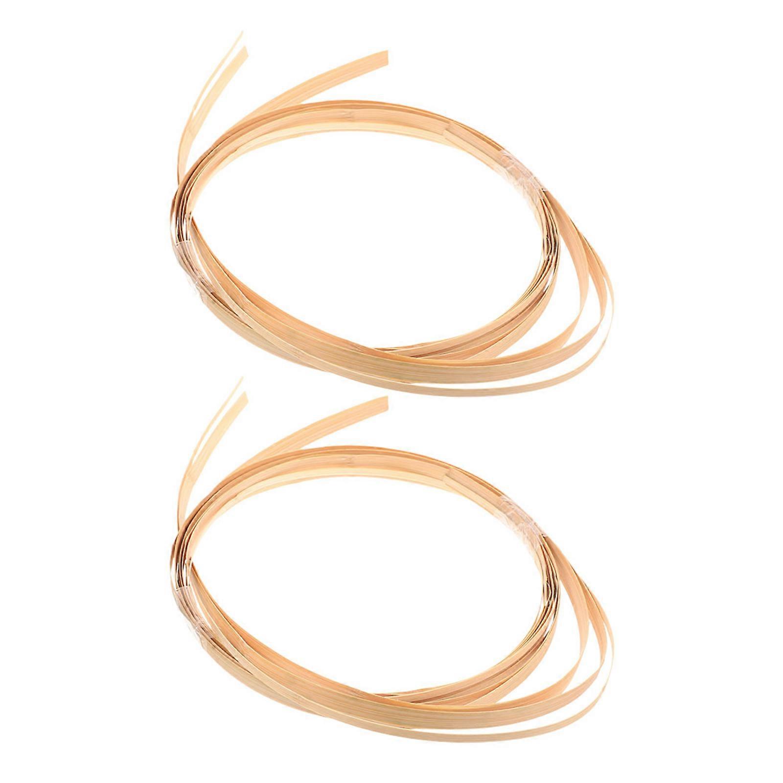 Bamboo Strips Basket Weaving Strips for Repair 2 Bundles Material