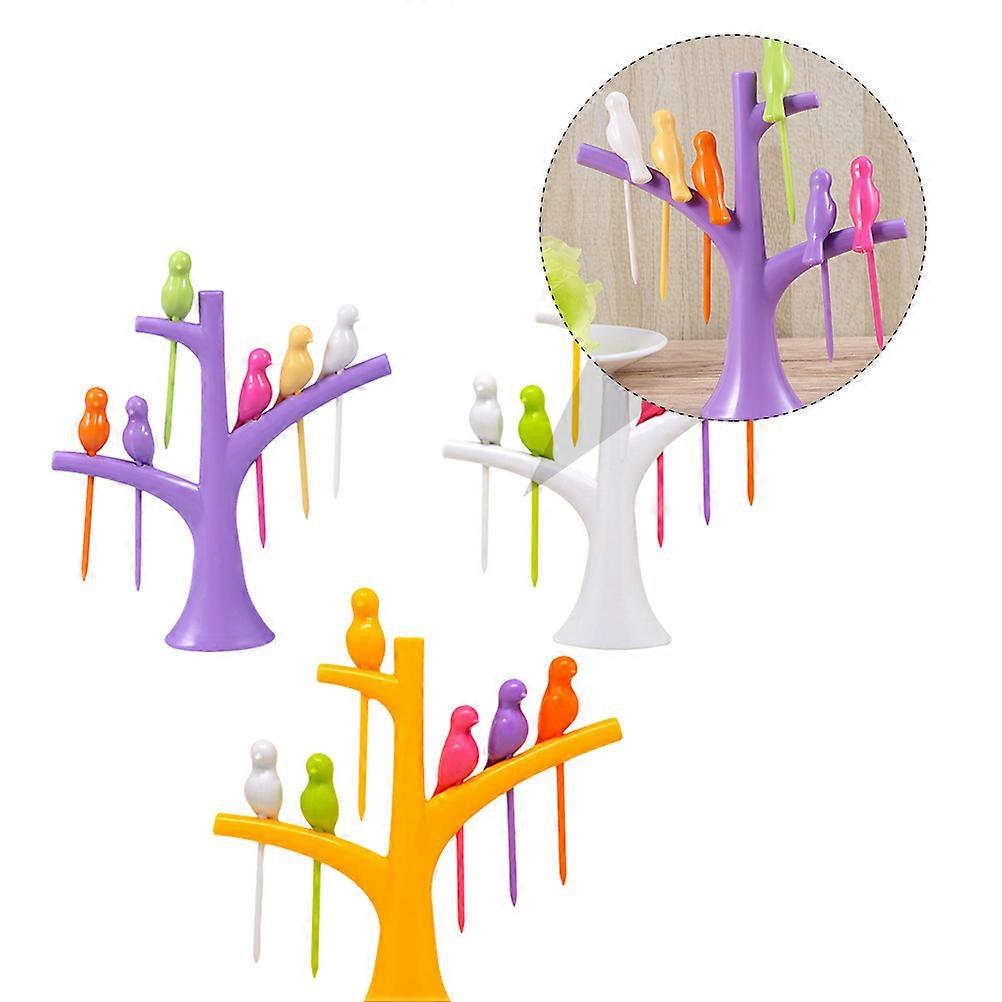 Bird Shaped Picks for Decoration 3Sets
