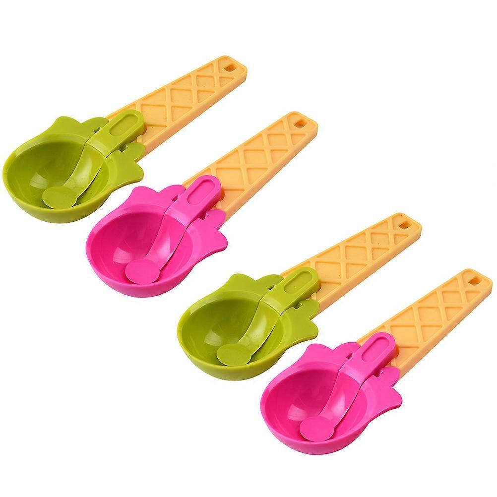 Ice Cream Scoop Universal Kitchen Tools 4Pcs Dessert Spoons
