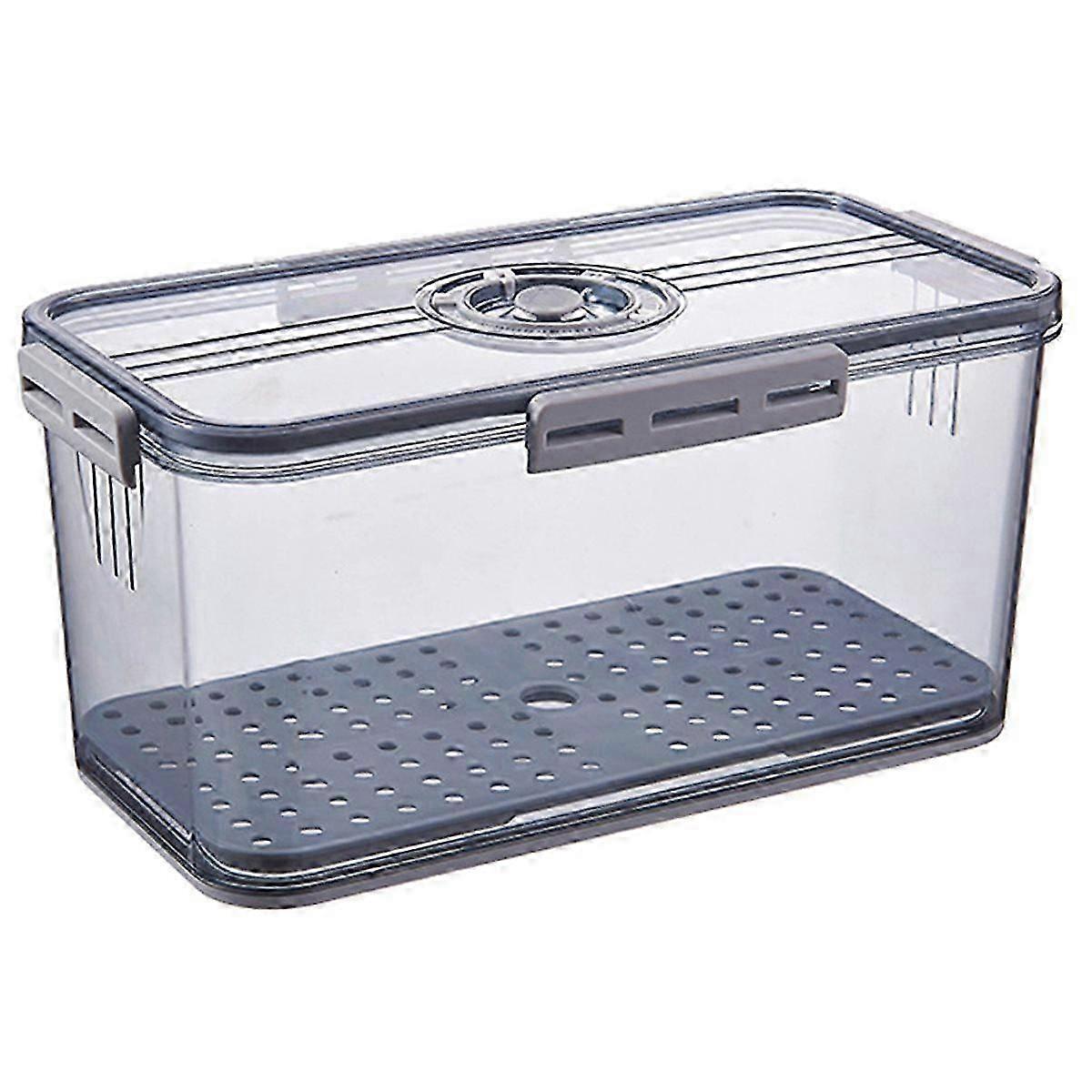 Sealing Bread Box Food Grade Food Storage Container with Snap Time Recording Bread Vegetable Fruit Baskets Storage Box