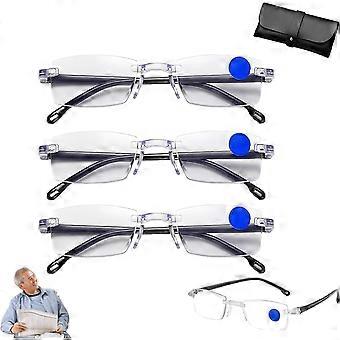 Óculos Opticx com ajuste automático, foco automático e lentes fotocromáticas que bloqueiam a luz azul, para homens e mulheres.