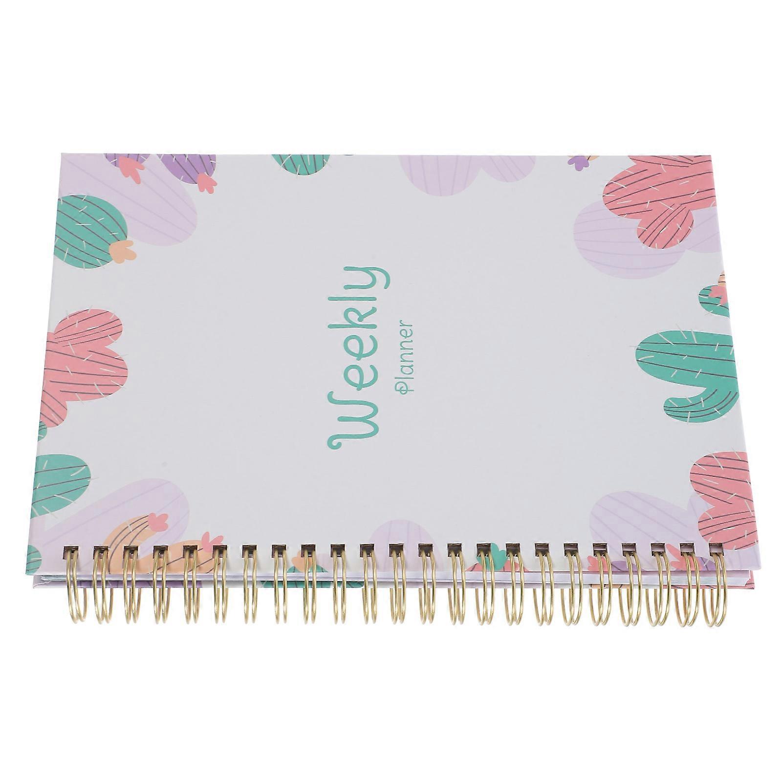 Academic Year Planner Notebook for Scheduling 3Pcs Portable Spiral Binding