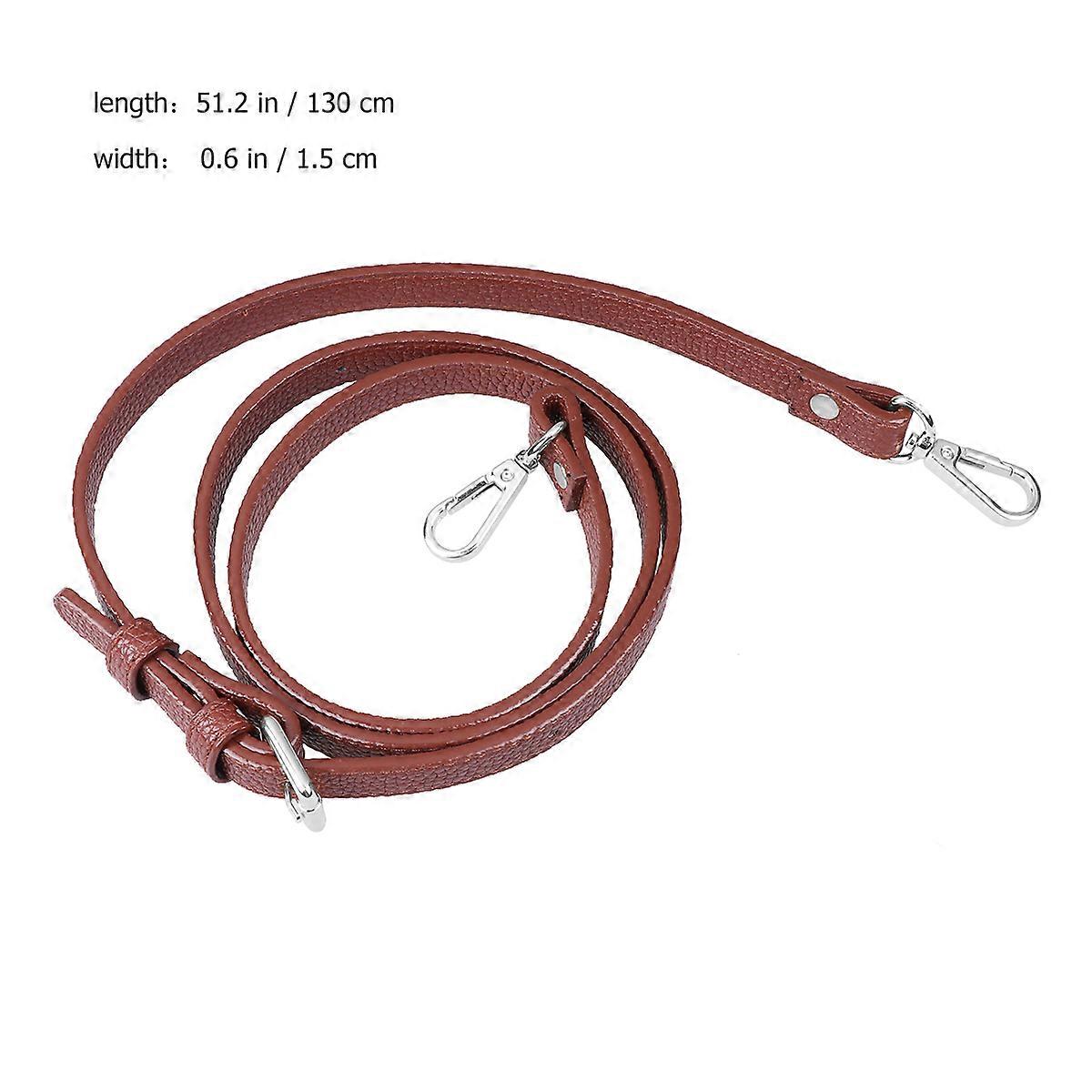 Replacement Bag Strap Adjustable Shoulder Bag Strap with Silver Buckle