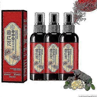 3x Saffron Essence Spray Herbal Extracts Hair Serum Saffron And Polygonum Multiflorum Essence Spray Anti-lost Strengthen Hair Root Non_tiguo
