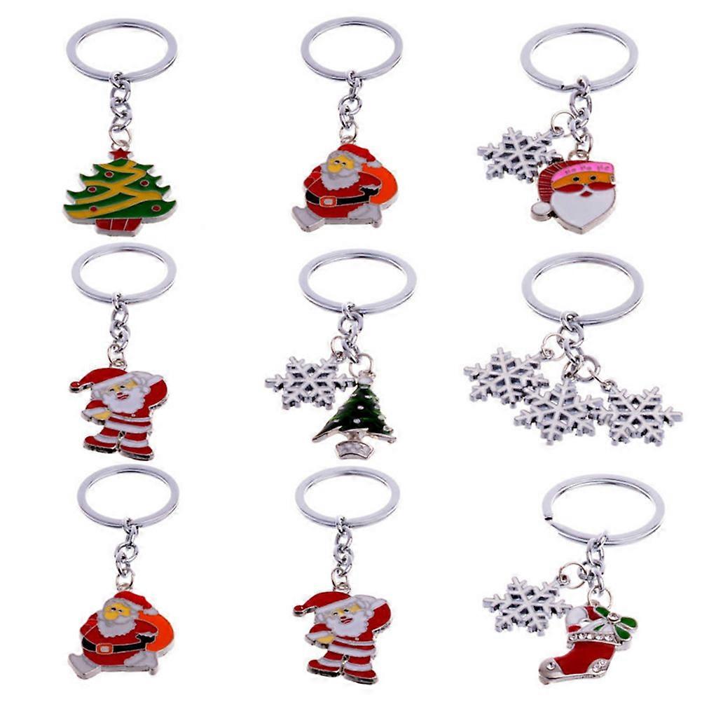 Key Chain Mini Christmas Tree Design for Keys Key Ring Decorative