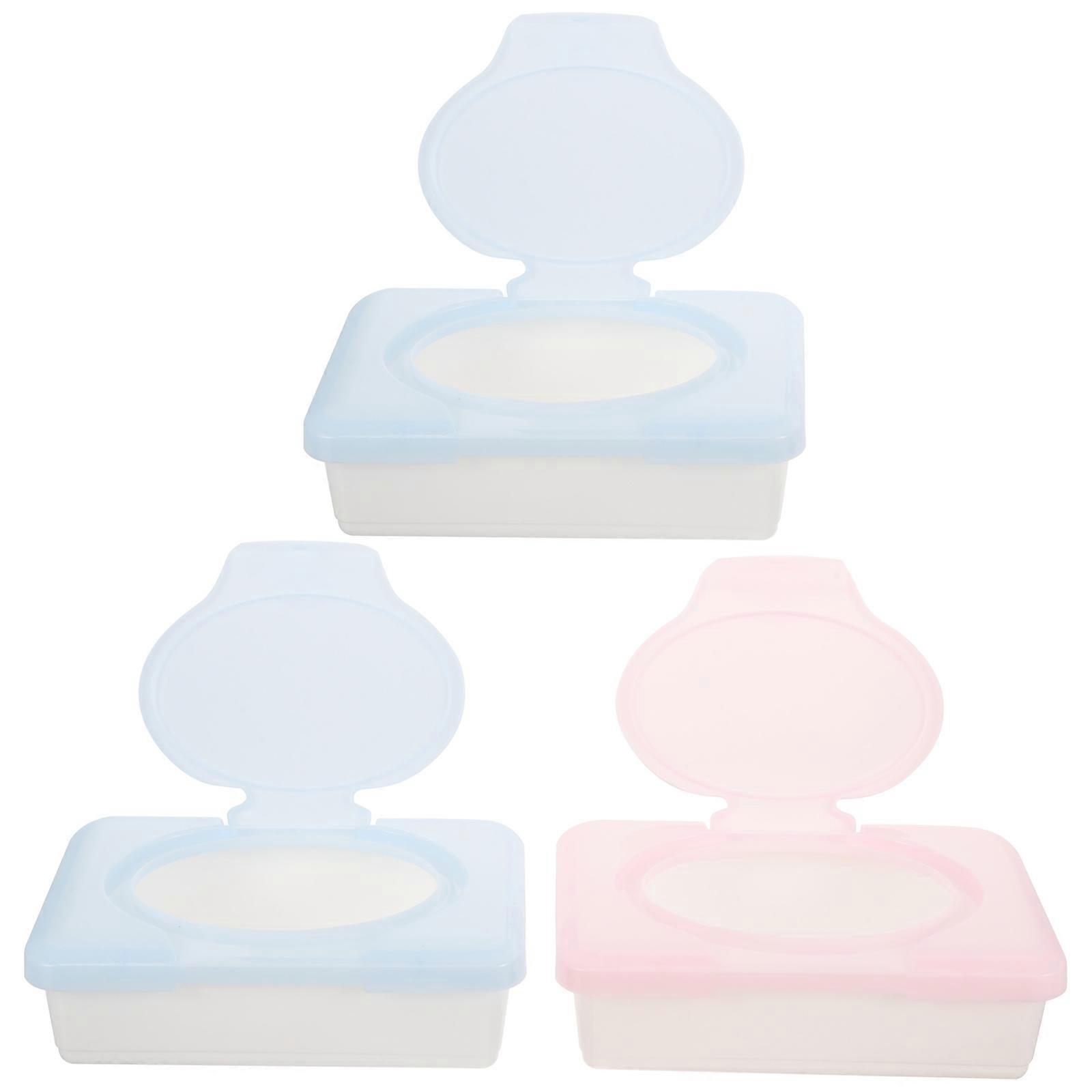 Wipes Dispenser Wipe Holder for Storage Use 3Pcs Assorted PP Material