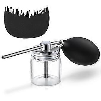 Spray de fibras capilares com otimizador de linha capilar, spray de fibras para fortalecimento capilar, pó de fibras portátil com bico aplicador, pó para construção da linha capilar A
