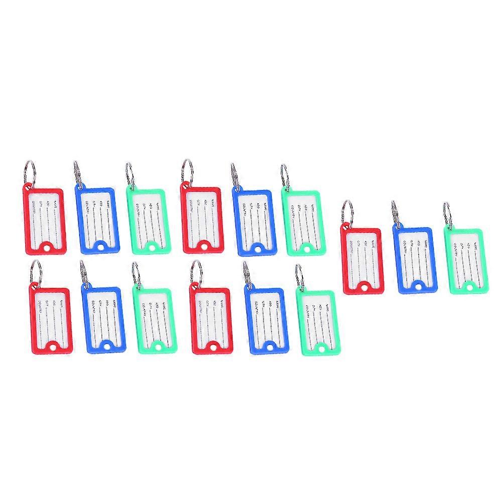 Plastic Number Tags Key Labels for Identification 36Pcs Assorted