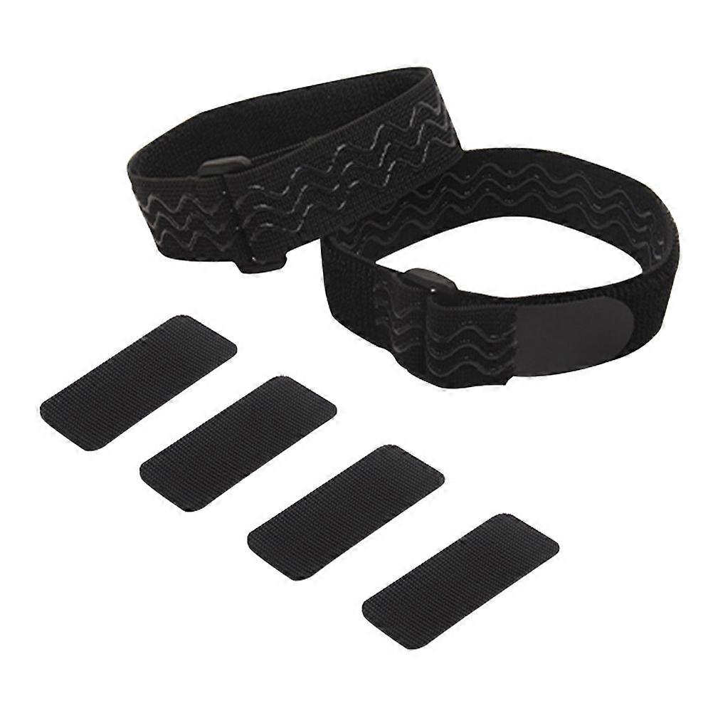 Black Elastic Strap High Boot Accessory for Fixing Boots 1Set
