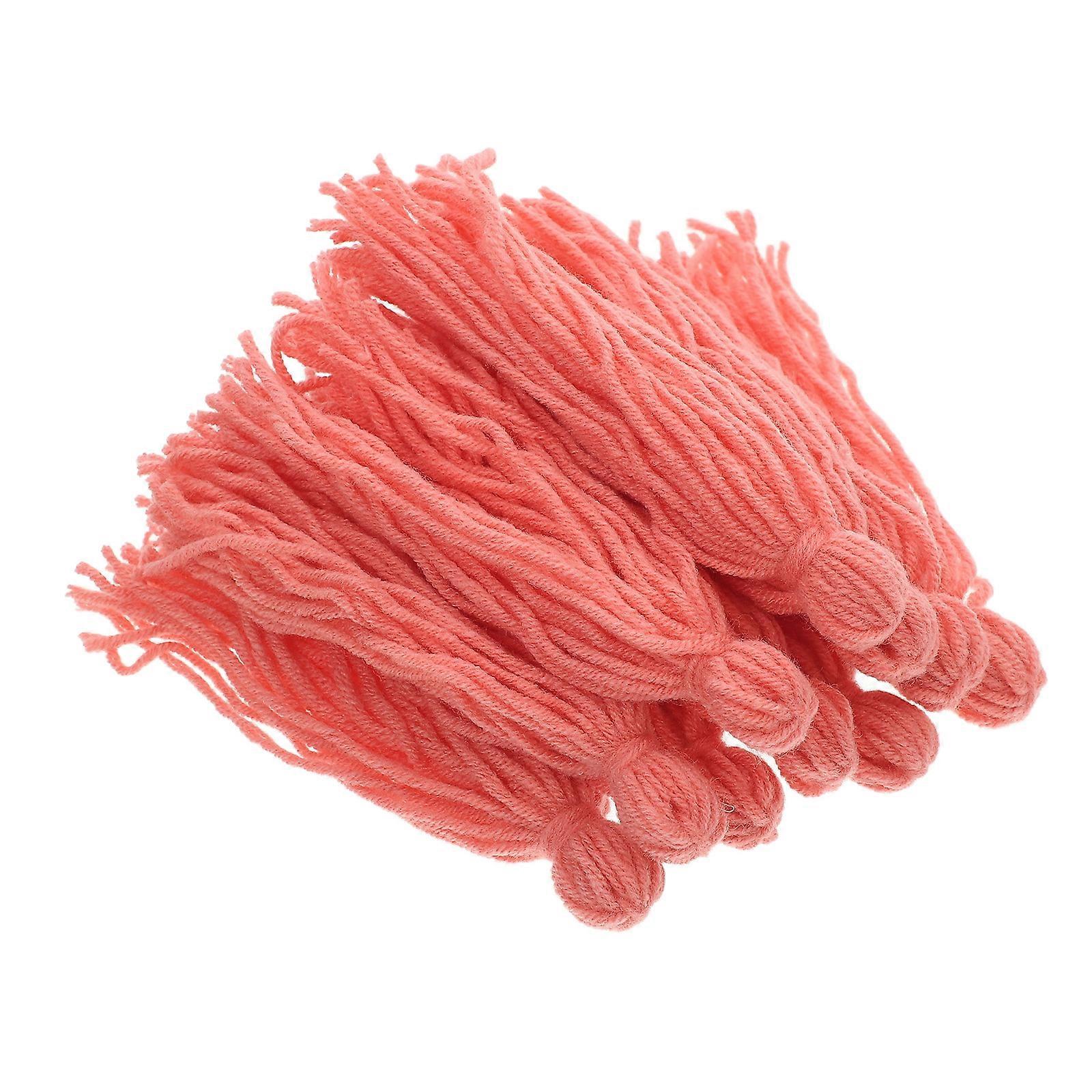 Red Woolen Yarn Breeding Mop for Fish Tank Spawning Mop 10Pcs Set