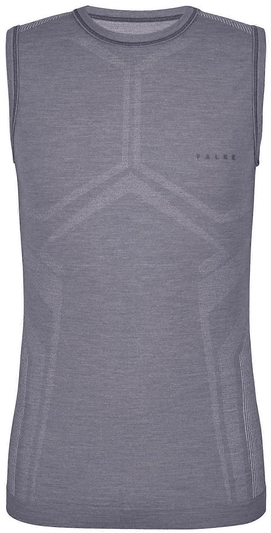 Falke Regular Fit Wool Tech Light Singlet - Grey Heather