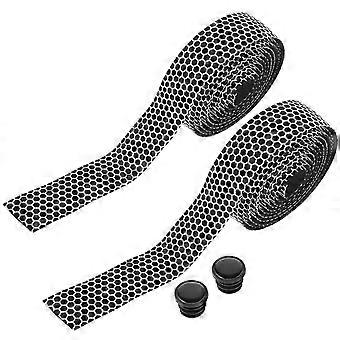 Racefiets griptape, antislip griptape, siliconen wikkel, honingraatvorm voor racefietsen, diverse fietsscenario's, set van 2