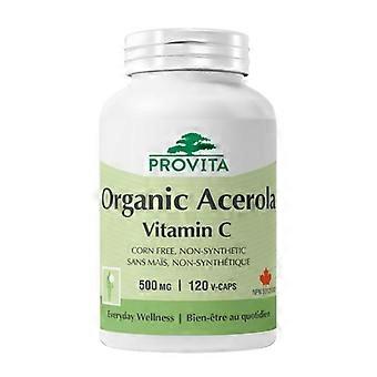 Provita Acerola Organic VitaminC, 120 Veg Caps