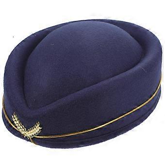 Flyselskab Ledsager Hat Stewardesse Cosplay Beret Hat Stewardesse Tema Party Hat
