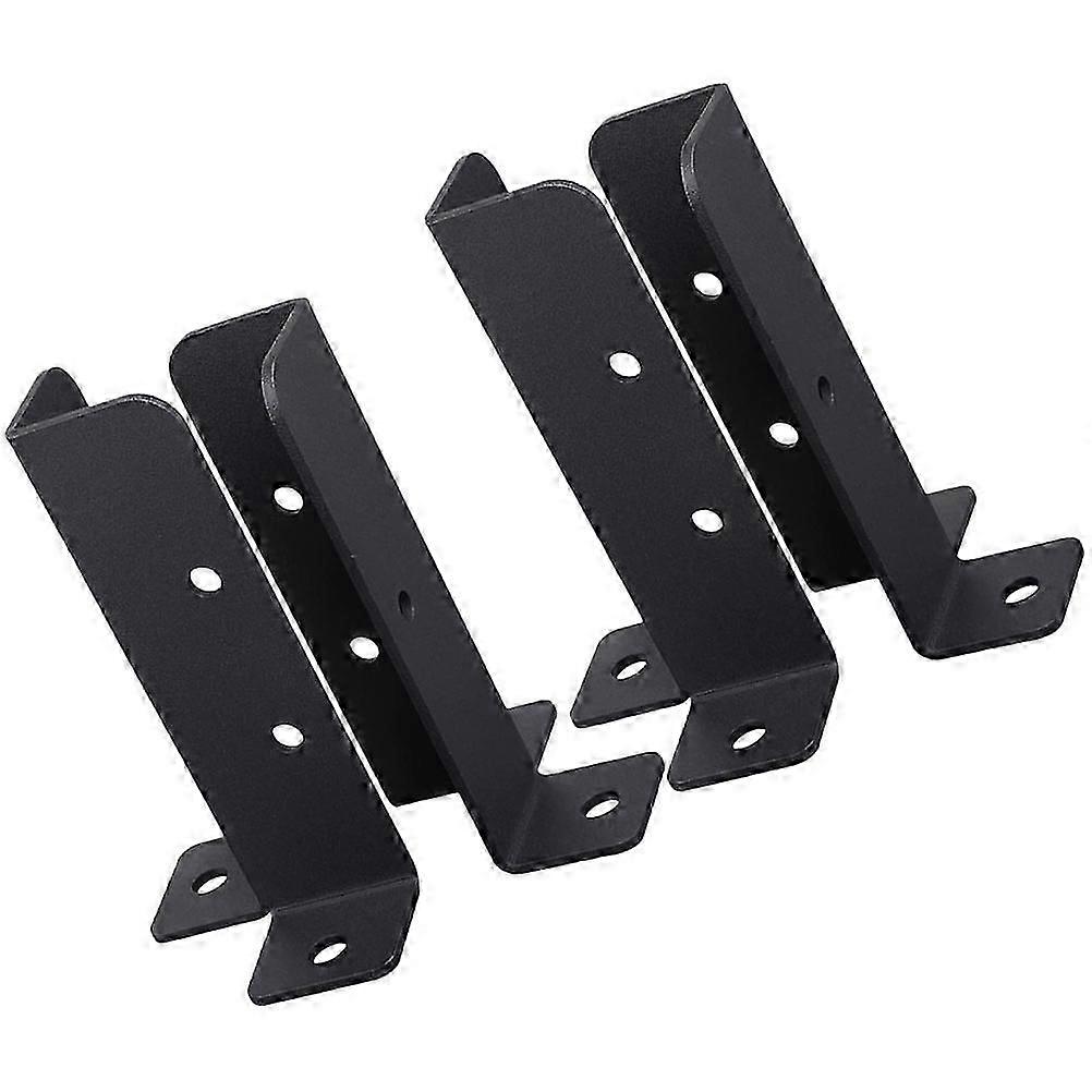 Railing Post Bracket Durable Iron Post Base Brackets for Fence 8Pcs