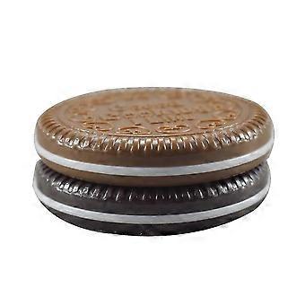 Make-upspiegel met chocoladekoekjesmotief voor dames, inclusief 1 compacte zakspiegel.