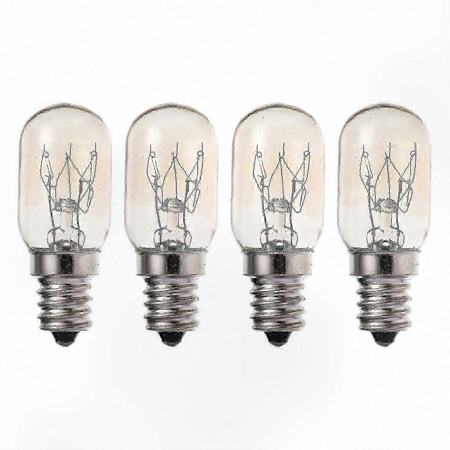 4-Pack 10W E12 Base Bulb for Refrigerator, Fridge & Range Hood Light Replacement