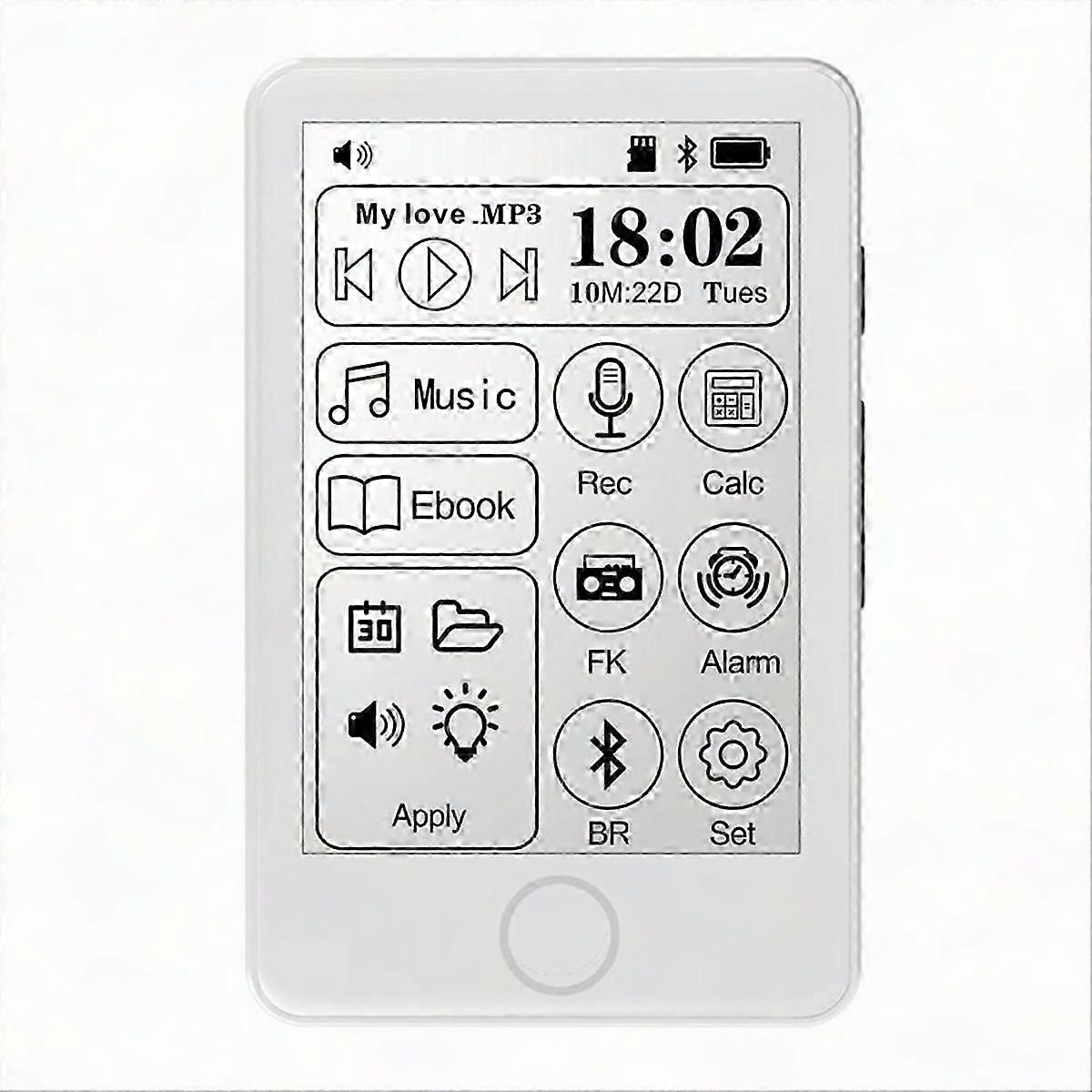 Portable MP3 Player Music Player with Ink Screen E-Book Reader and Dictionary