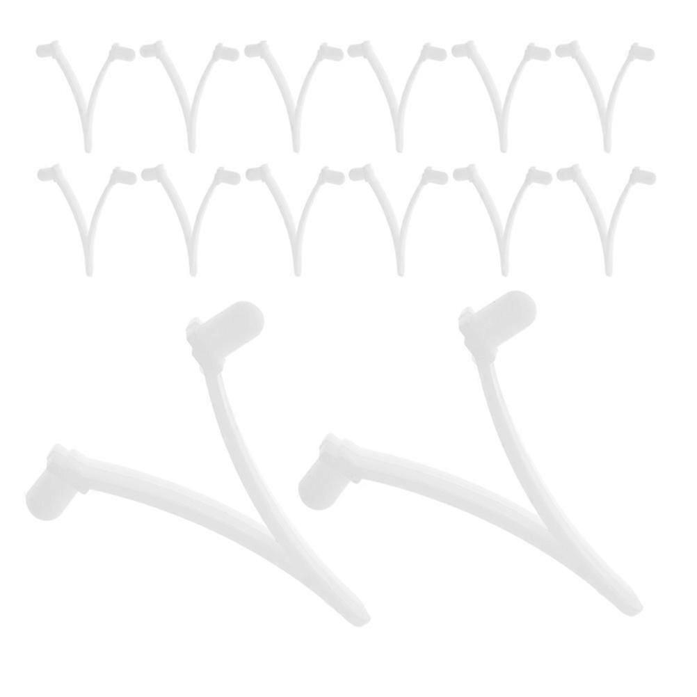 Pool V Clips Plastic Replacement for Swimming Pool Pole 20Pcs Attachment Clips