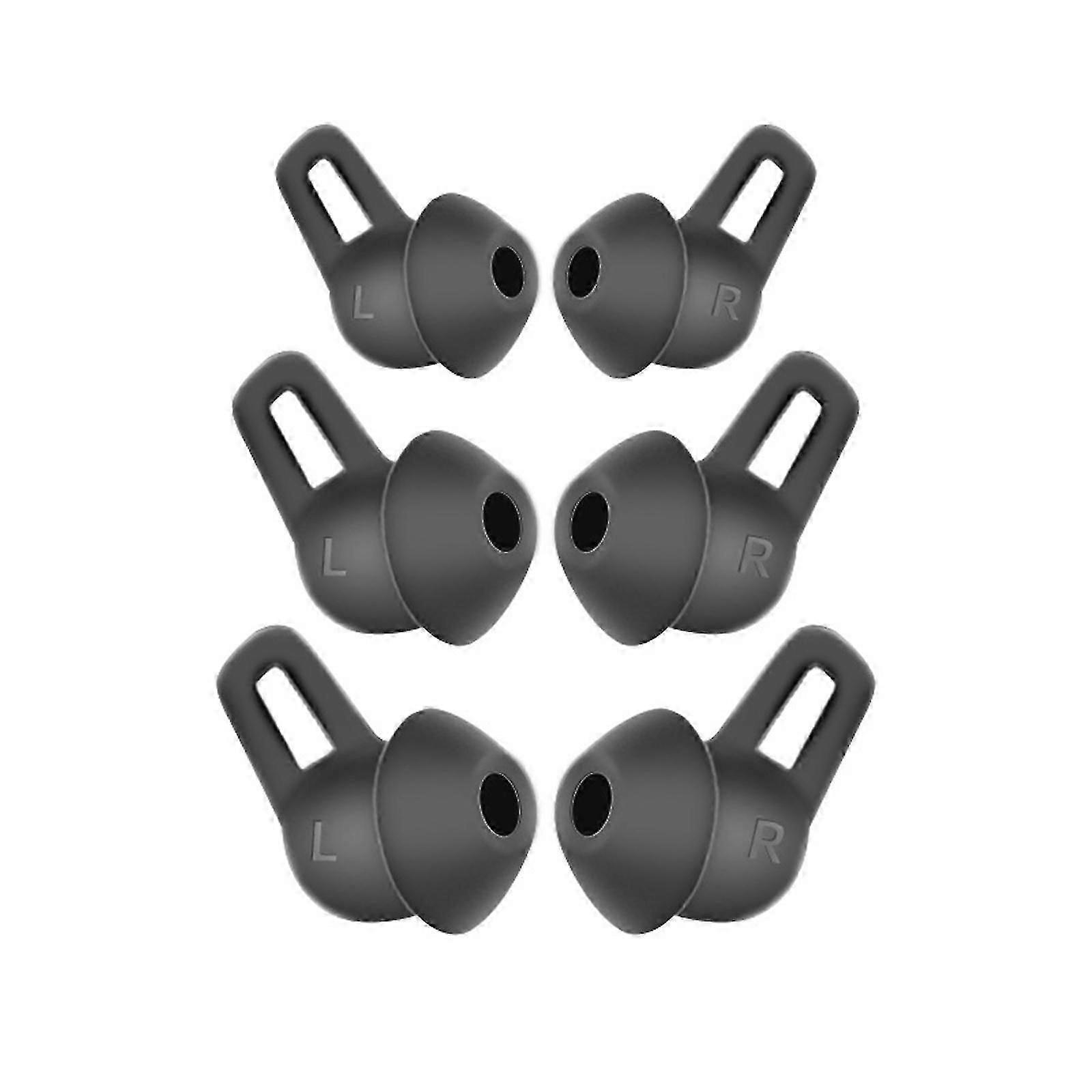 3 Pair Headphones Replacement Eartips Bluetooth-compatible Tips Soft Silicone Suitable For Freelace Pro Earbuds