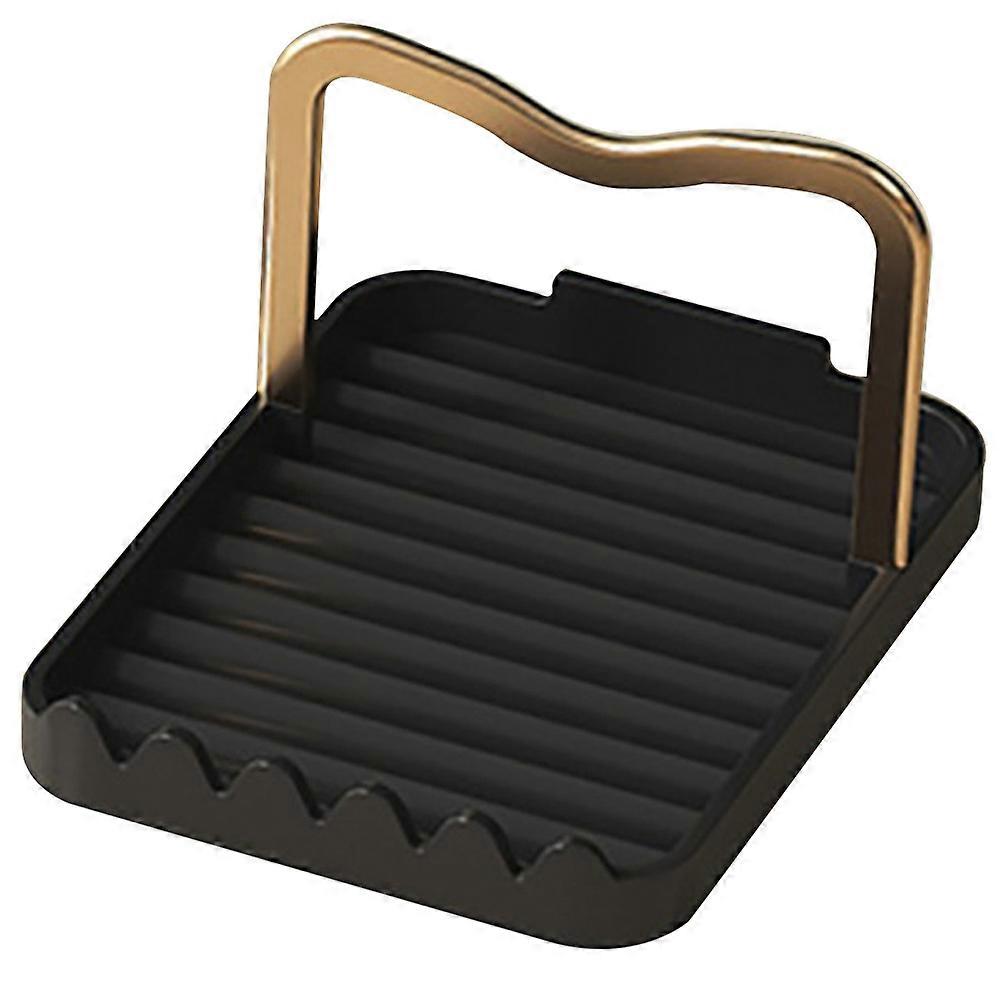 Kitchen Spoon Rest Multi-function Countertop Pan Cover Rack Spatula Spoon Rest