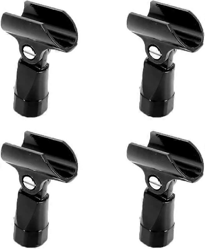 4 Pcs Plastic Microphone Clip Quality Mic Holder Clips