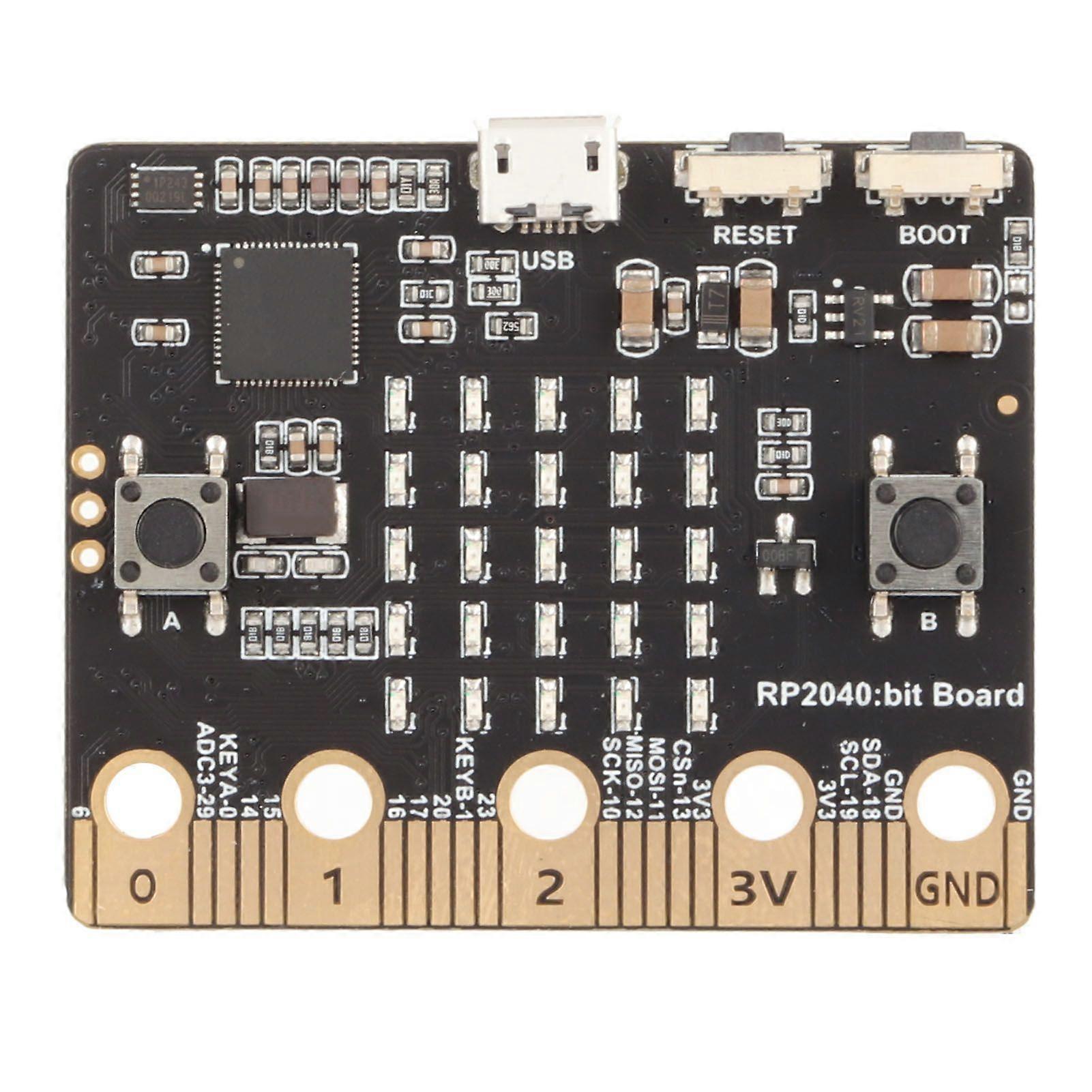 RP2040 Micro Bit Development Board for Raspberry PICO with LED Light for Programming Computer Game Robot Control