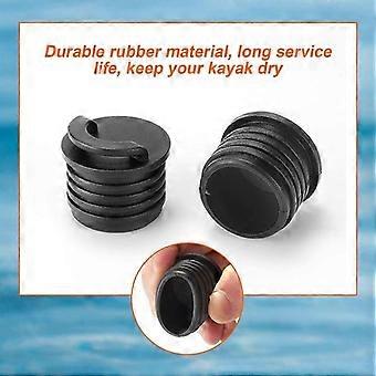 Soft Rubber Kayak Scupper Plugs, 3.2cm Boat Drain Bungs, 8-Pack Waterproof Seal for Kayak Drain Holes