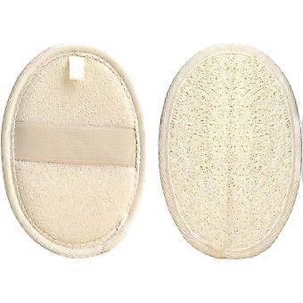 2 pakker eksfolierende Loofah svampepuder, naturmateriale eksfolierende Loofah svamp