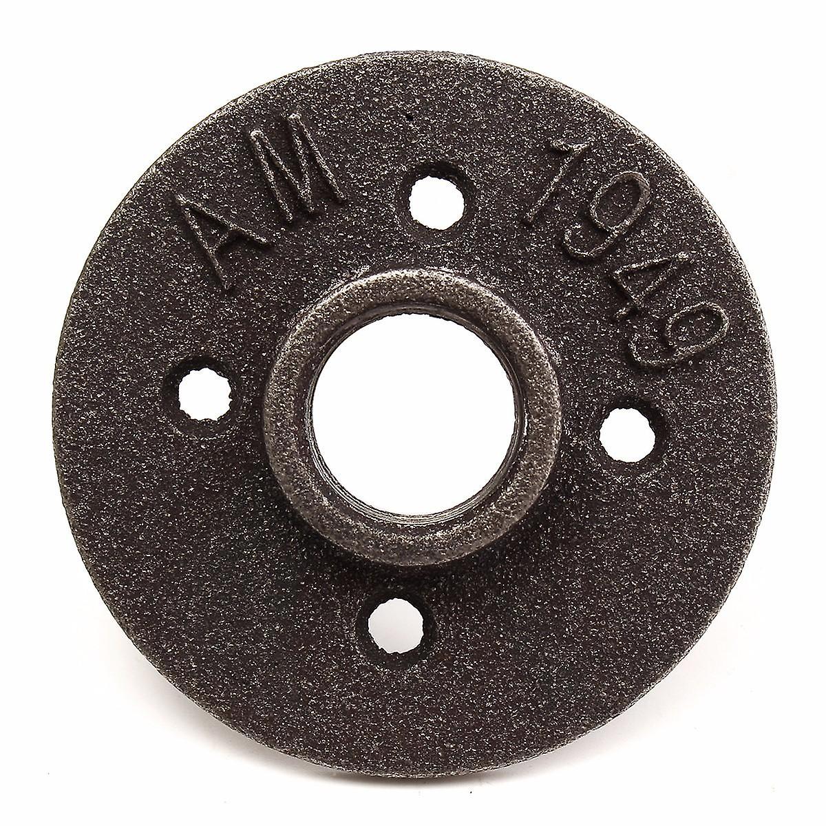 thumbnail image 2 of 1-1/2 Inch Black Malleable Iron Floor Flange – NPT Pipe Fitting, Jinan 2 of 5