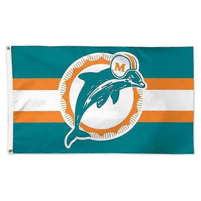 Drapeau rétro du logo classique des Miami Dolphins (NFL AG00036)