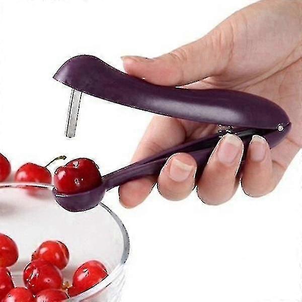 Creative Purple Kitchenware Cherry Olive Fruit Seeder Pitter Remover